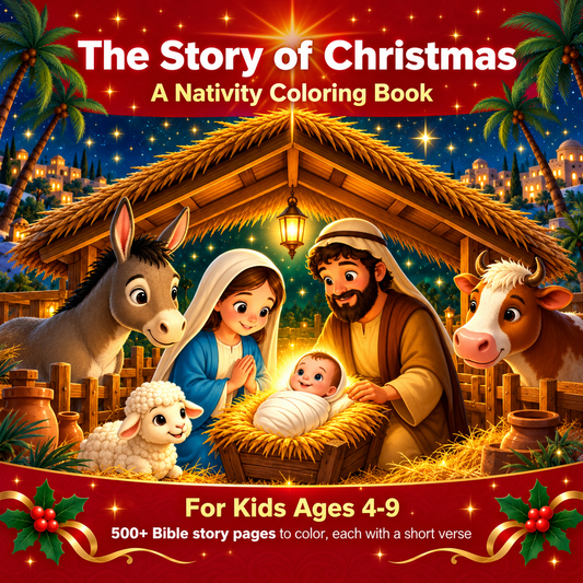 The Magical Christmas Nativity Coloring Book for Kids