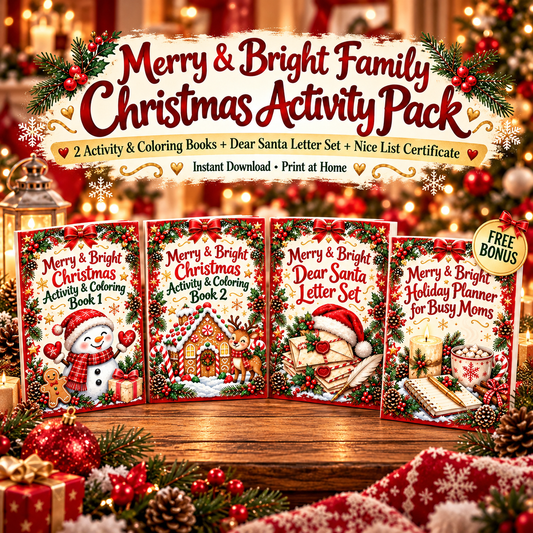Merry & Bright Family Christmas Activity Pack