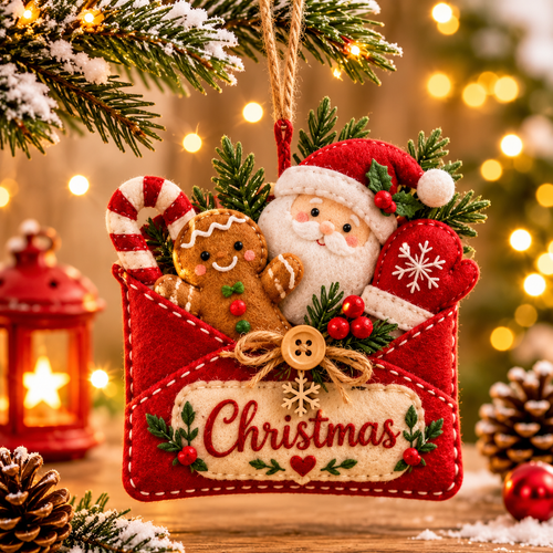 Stitched with Love: Magical Christmas Felt Ornament Collection