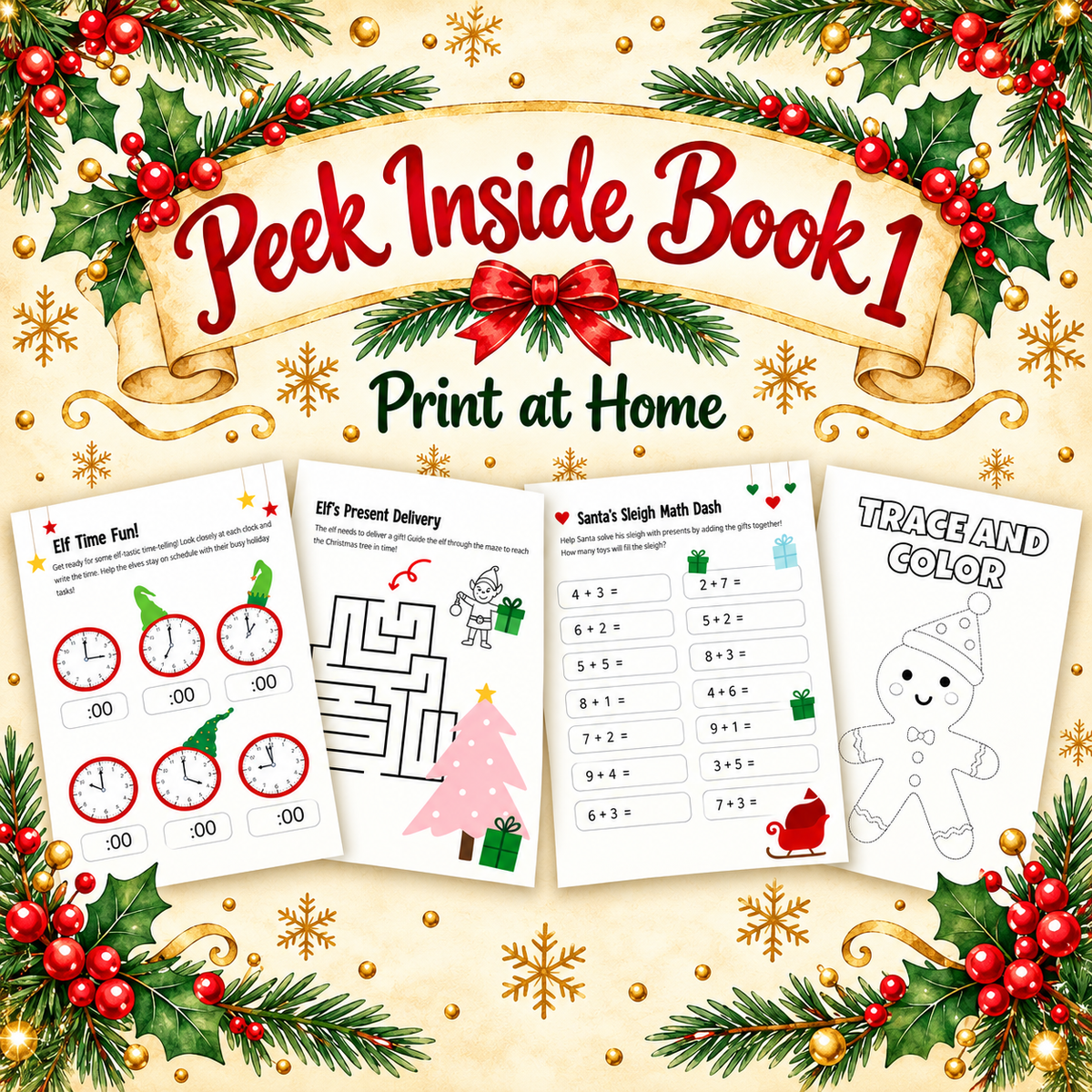 Merry & Bright Family Christmas Activity Pack