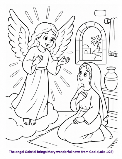 The Magical Christmas Nativity Coloring Book for Kids