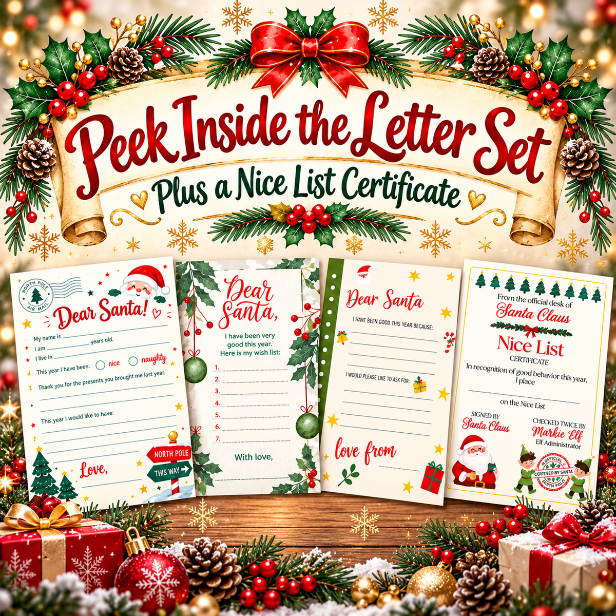 Merry & Bright Family Christmas Activity Pack