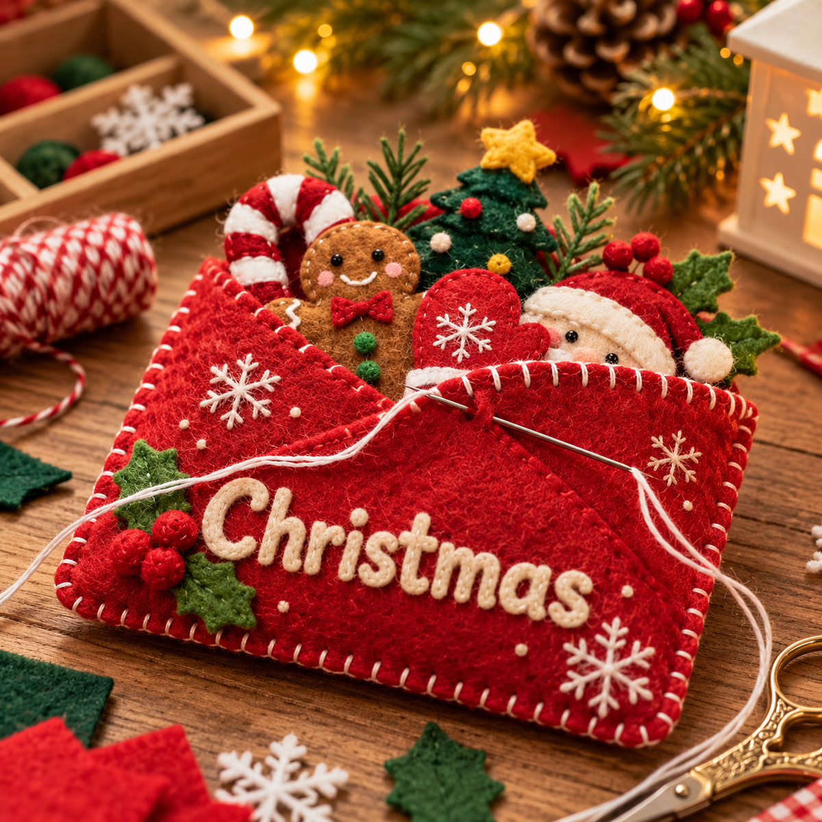 Stitched with Love: Magical Christmas Felt Ornament Collection