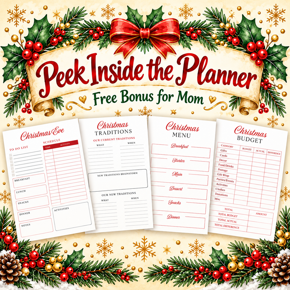 Merry & Bright Family Christmas Activity Pack