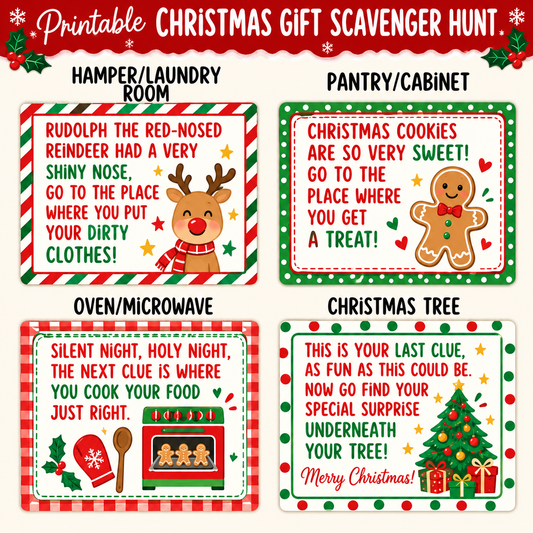 Christmas Scavenger Hunt Printable